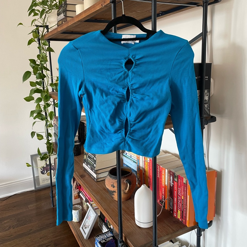 NWOT SNDYS long sleeve cotton top - 95% cotton 5% spandex